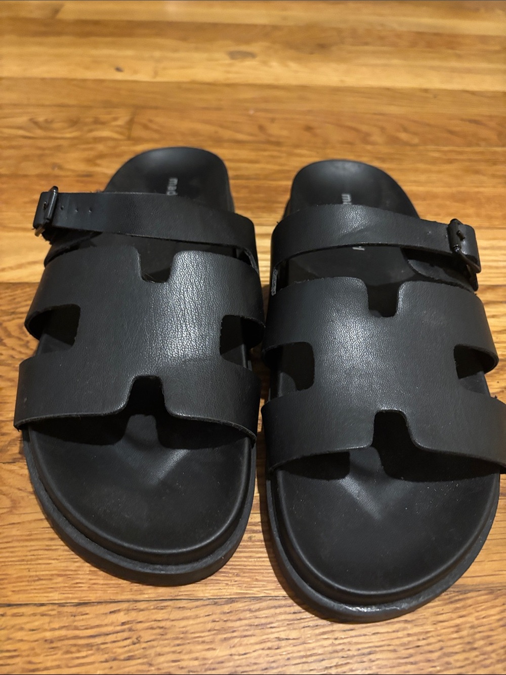 Madden Girl Black Slide Sandals